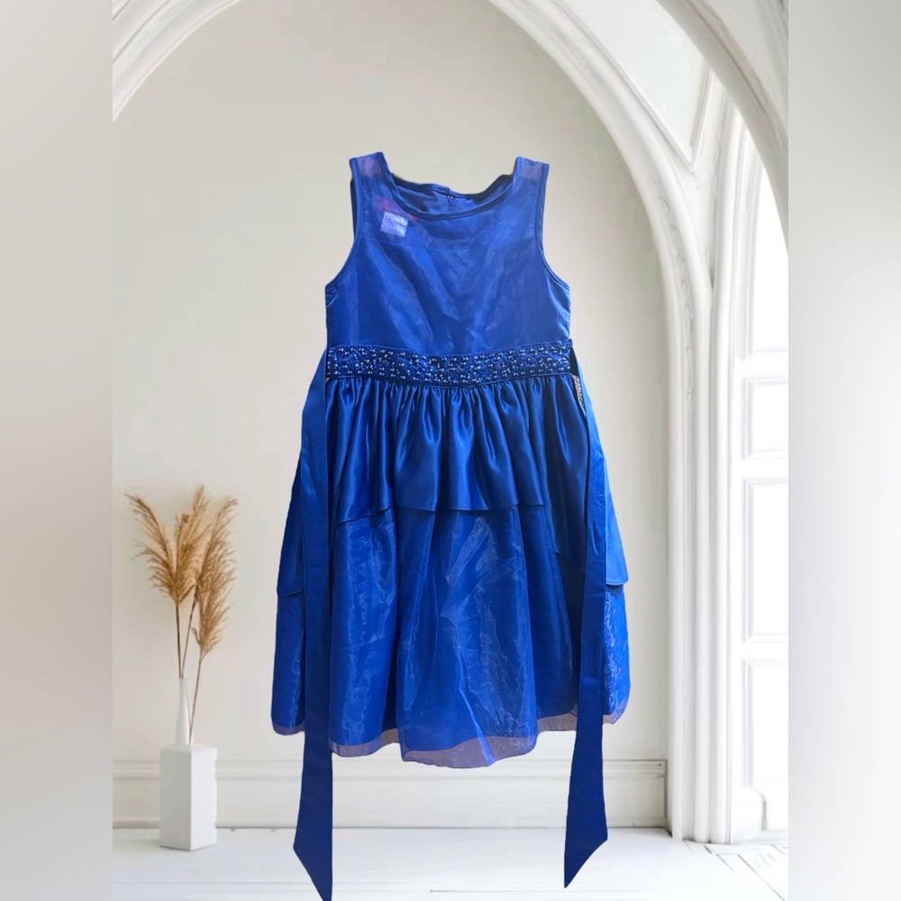 Princess Faith Girls Size 7 Blue Formal Dress